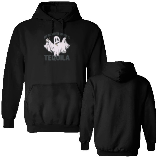 My Favorite Spirit Is Tequila Halloween Ghost Double Sided Hoodies
