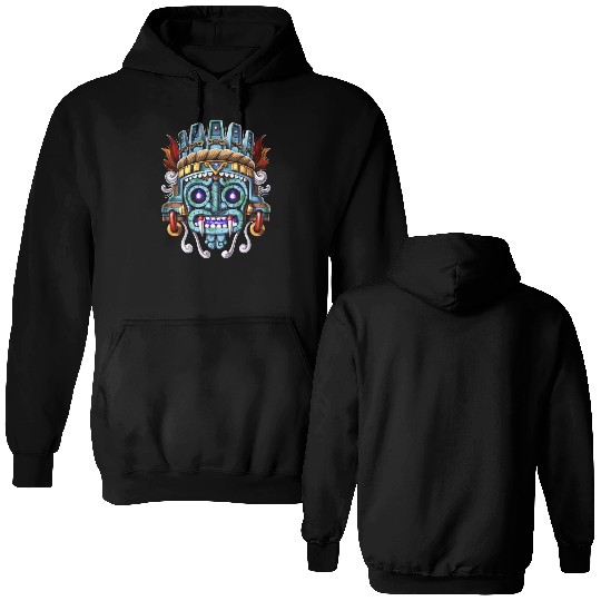 Aztec God Tlaloc Double Sided Hoodies