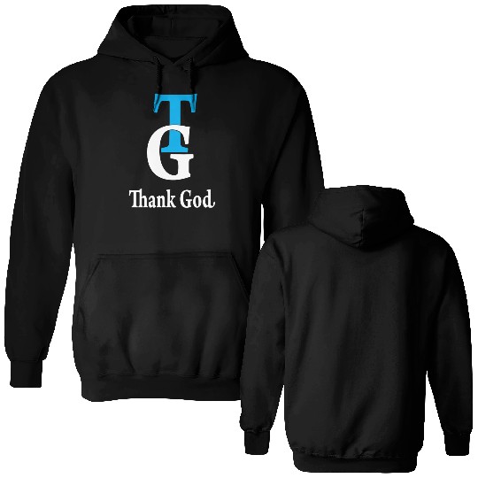 Thank God TG Love Jesus Christian Christmas Double Sided Hoodies