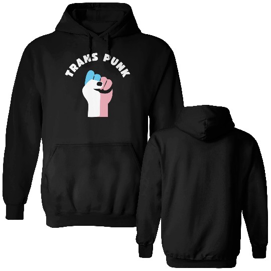 Trans Punk Transgender Pride Double Sided Hoodies