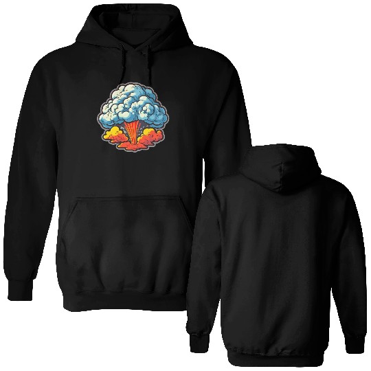 Explosion Fireworks Pyrotechnics Double Sided Hoodies