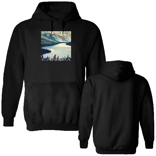 vacation at Great Bear Lake, Canada Double Sided Hoodies