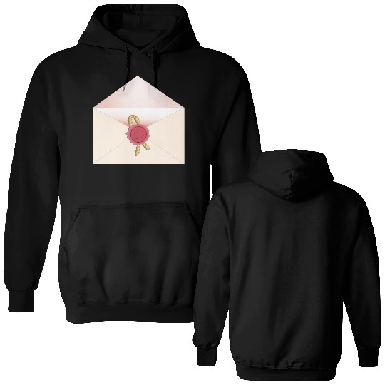beautiful envelope with an elegant seal Double Sided Hoodies