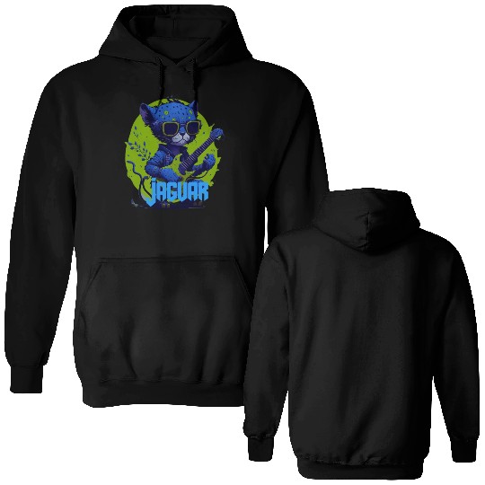 Baby Jaguar Guitar Double Sided Hoodies