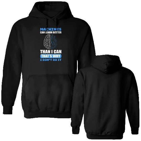 Data Computer Programmers AI Prompt Engineer Double Sided Hoodies