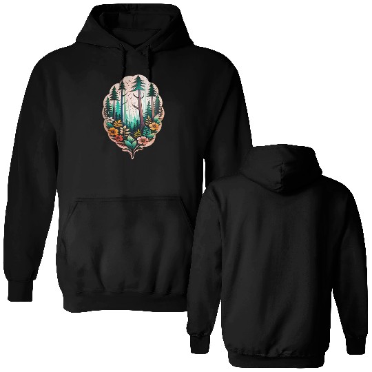 nature on skin Double Sided Hoodies