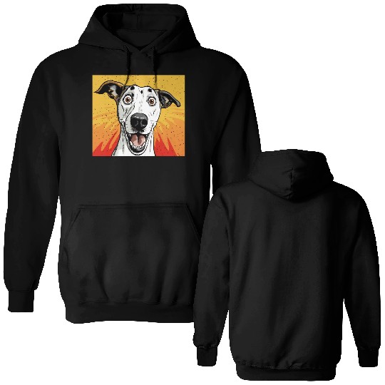 Whippet Face Dog lovers Double Sided Hoodies