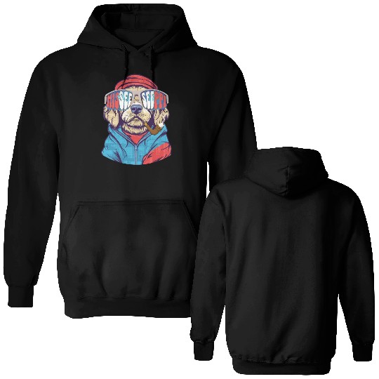 MISEESEEPPI, dog, USA, Mississippi Double Sided Hoodies