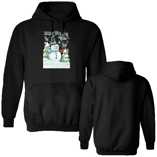 Funny Cranky Snowman Double Sided Hoodies