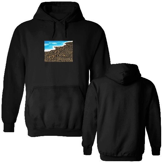 Faithful Steps in Sand Jesus Double Sided Hoodies