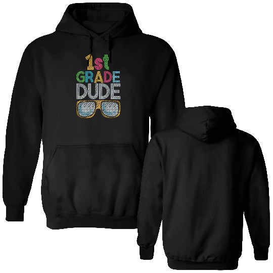 Kindergarten Teacher Funny Student 1st Graduation Double Sided Hoodies