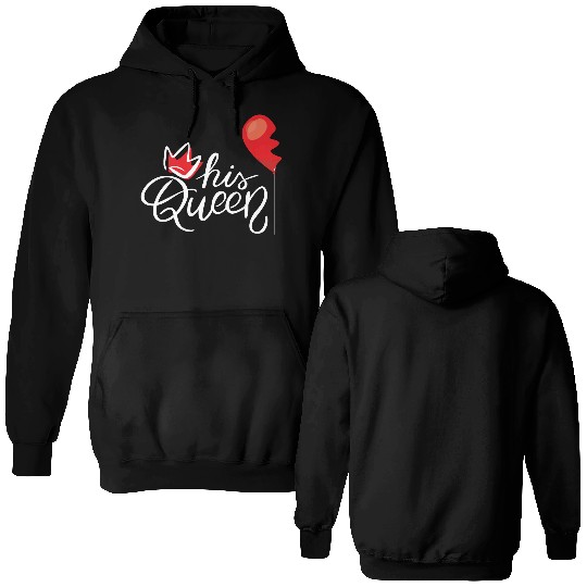Queen White Double Sided Hoodies