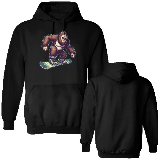 Bigfoot Snowboard Double Sided Hoodies