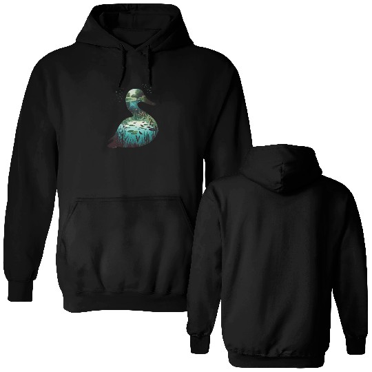 Nature in Duck Pattern Double Sided Hoodies