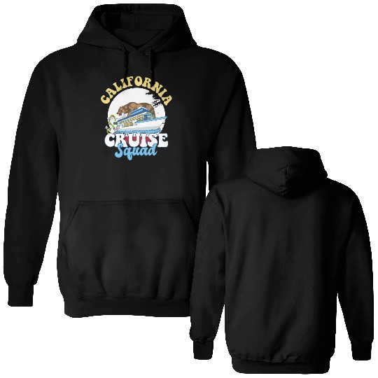 California Cruise Squad Family Vacation Trip Double Sided Hoodies
