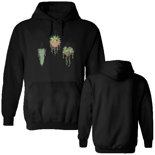 Hanging plants Double Sided Hoodies