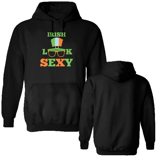 Irish look sexy Double Sided Hoodies
