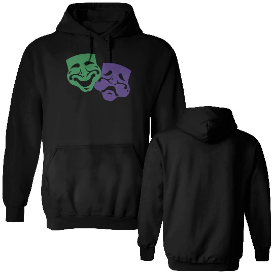 MARDI GRAS MASKS Double Sided Hoodies
