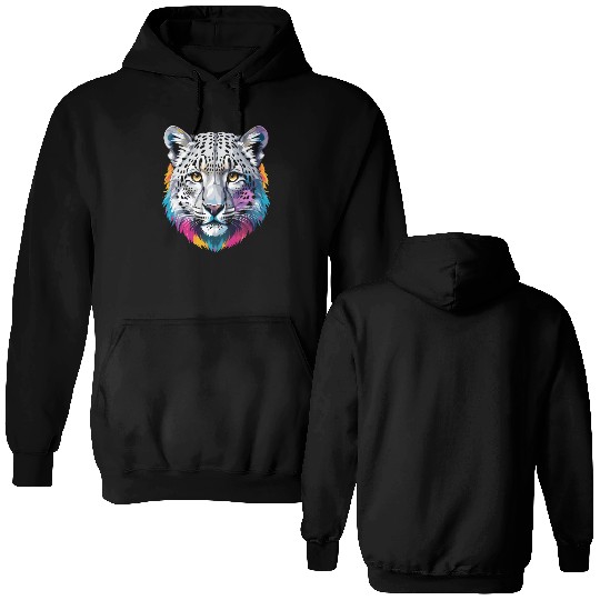 Snow Leopard Double Sided Hoodies