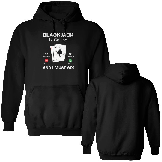 Blackjack Gambling 21 Blackjack Double Sided Hoodies