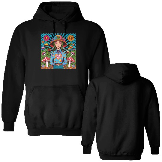 Mushroom 70 s Double Sided Hoodies