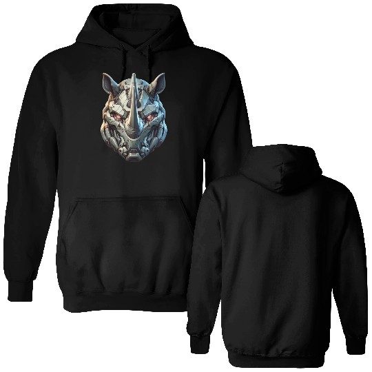 Rhinoceros mech Double Sided Hoodies