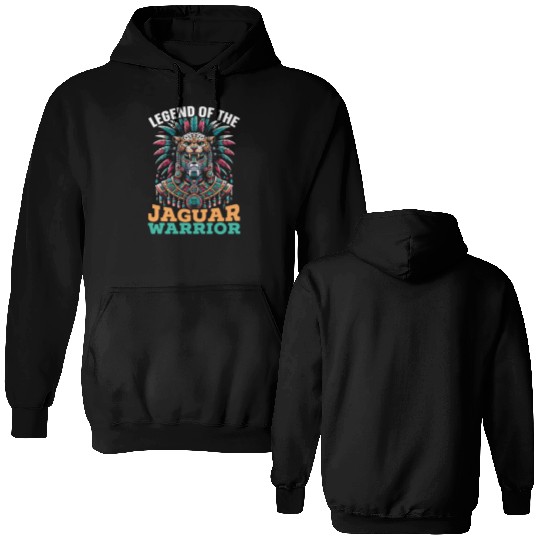 Aztec Jaguar Warrior Aztec Culture Indigenous Double Sided Hoodies
