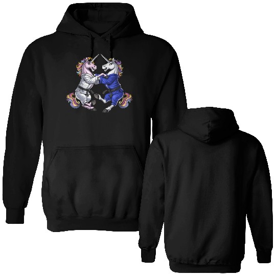 Unicorns Jiu-Jitsu Wrestling Double Sided Hoodies