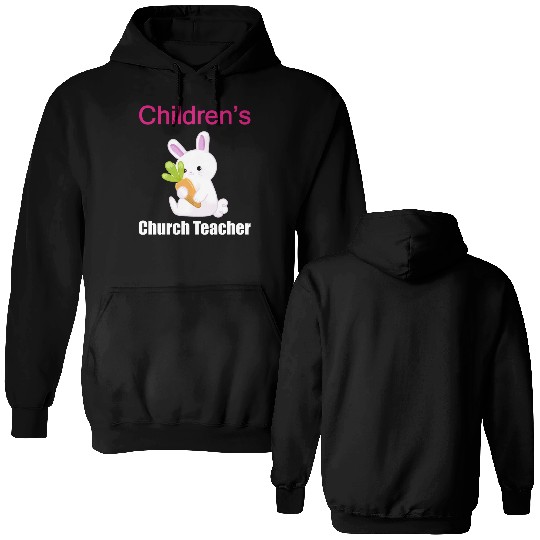 Children's Church Sunday Schhol Teacher Double Sided Hoodies