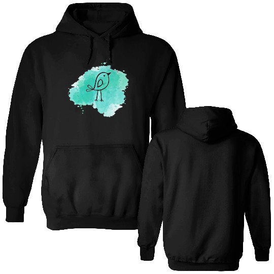 Artistic Bird Double Sided Hoodies