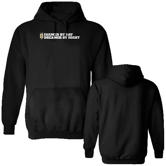 farmer by day dreamer by night Double Sided Hoodies