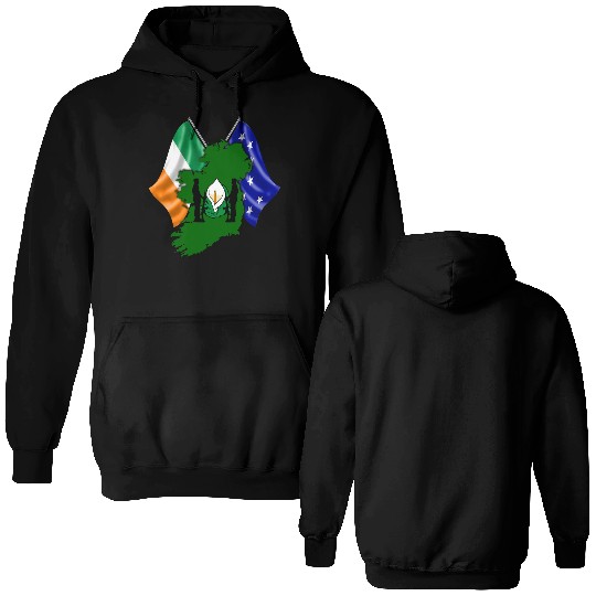 Irish Easter Lily - Designed in Ireland Double Sided Hoodies