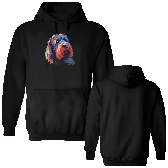 Colorful Russian Black Terrier Double Sided Hoodies
