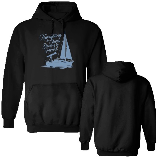 Navigating the Stars, Steering by Heart Double Sided Hoodies