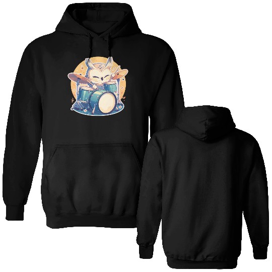 Groovy Owl Beat Double Sided Hoodies