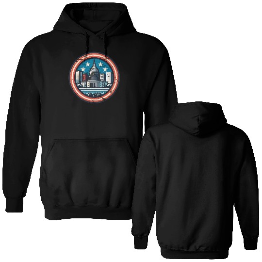 Washington DC Double Sided Hoodies