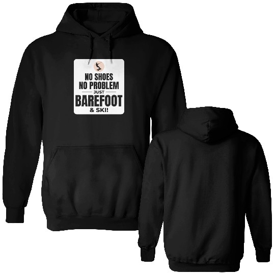 Barefoot Water Skiing Extreme Sports Barefooting Double Sided Hoodies