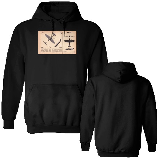 Spitfire Recognition Sheet Double Sided Hoodies