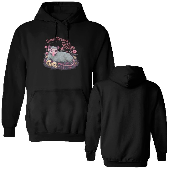 sweet dreams goth possum Street Cats Squad Double Sided Hoodies