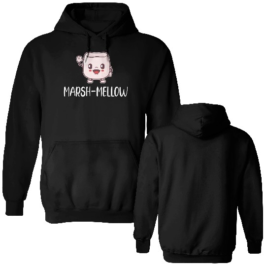 Marsh-Mellow Marshmallow Puns Cocoa RV Mountain Double Sided Hoodies