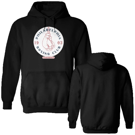 Philadelphia Boxing Club 1903 Sticker Double Sided Hoodies