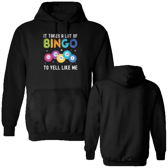 Funny Bingo Yeller Bingo Player Double Sided Hoodies