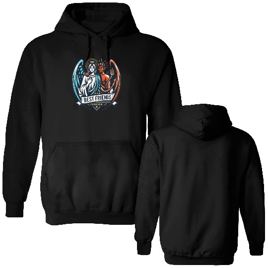 Best Friends Forever: Angel & Devil Double Sided Hoodies