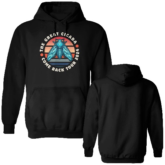 Cicada-Comeback-Insect-Magicicada- Double Sided Hoodies