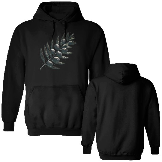 olive branch Double Sided Hoodies