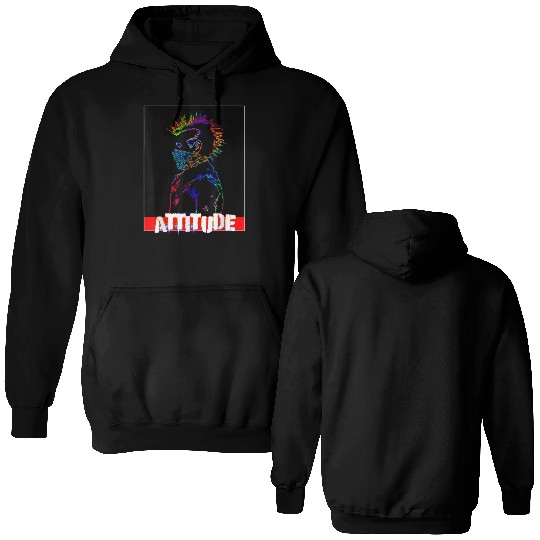 Attitudes Aesthetic Clothing Grunge Double Sided Hoodies