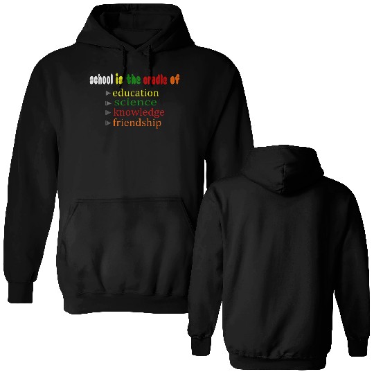 back to school education Double Sided Hoodies