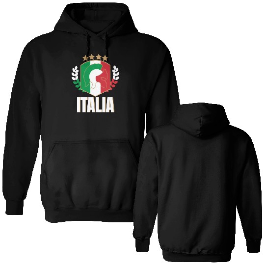 Italia Italy Jersey soccer football championship Double Sided Hoodies