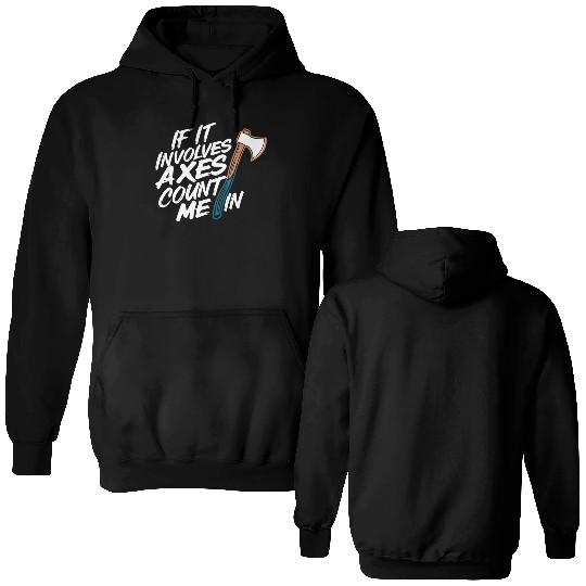 Axe Throwing Enthusiasts Championship Precision Double Sided Hoodies