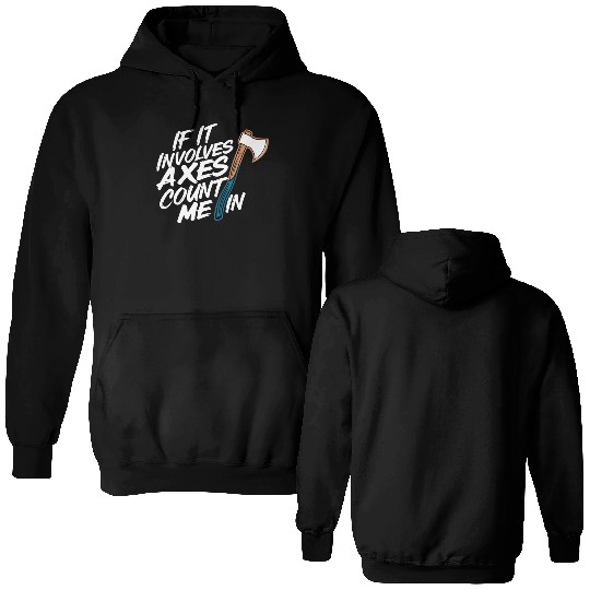 Axe Throwing Enthusiasts Championship Precision Double Sided Hoodies